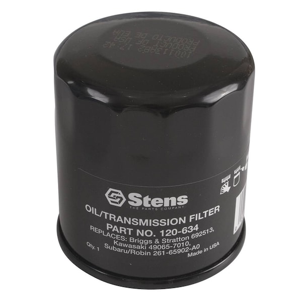 Stens Oil Filter For Kawasaki Fh381-721V, Fh601-770D, Fj180V Lawn Mowers 120-634 - main